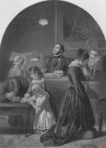 Culto Familiar, c. 1870 de Edward Henry Corbould