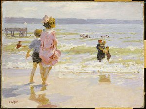 En la Orilla del Mar de Edward Henry Potthast