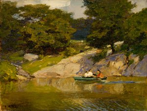 Paseo en bote en Central Park, c.1900-05