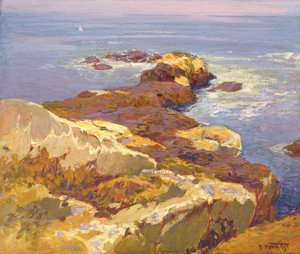 Rocas y mar de Edward Henry Potthast