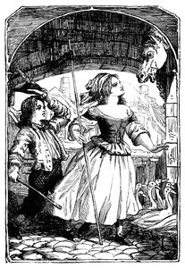 La niña de los gansos, 1901 de Edward Henry Wehnert