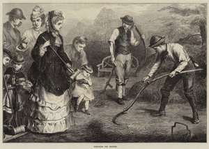 Preparándose para el croquet