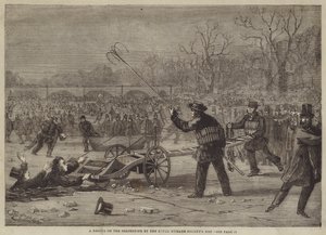 Un rescate en el Serpentine por los hombres de la Real Sociedad Humana de Edward Hull