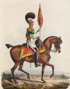 Guardias Reales a Caballo, Azul, Oficial, 1828 de Edward Hull