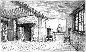 La habitación en la que nació Shakespeare, Stratford-upon-Avon, Warwickshire, 1885 de Edward Hull