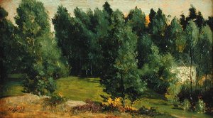 Un Paisaje Boscoso de Edward John Poynter
