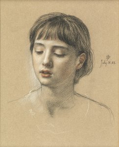 Cabeza de una niña, 1883