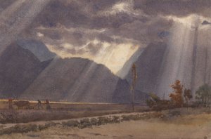 Paisaje cerca de Ageles - Gazost a los pies de los Pirineos