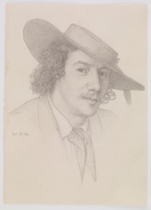 Retrato de Whistler, 1858 de Edward John Poynter