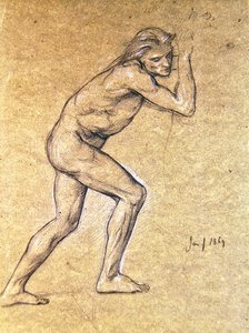 Estudio de un desnudo masculino para El regreso del hijo pródigo, 1869