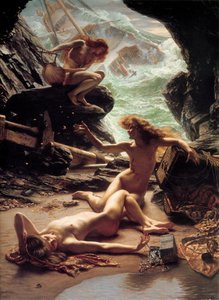 La cueva de las ninfas de la tormenta, 1903 de Edward John Poynter