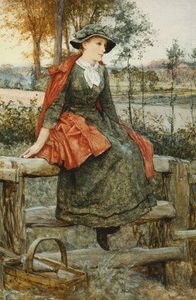 La capa roja, 1883 de Edward Killingworth Johnson