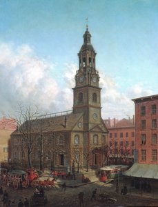 La Iglesia Holandesa del Norte, Calles Fulton y William, Nueva York, 1869