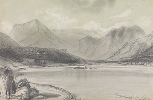 Agua de Crummock de Edward Lear