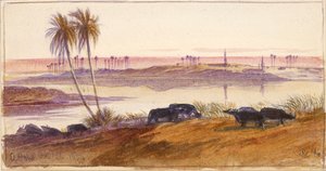 El Hon, Egipto, 1884 de Edward Lear