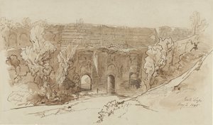Vista del Ponte Lupo (cerca de Tivoli) de Edward Lear