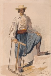 Leñador griego, 13 de junio /56 de Edward Lear