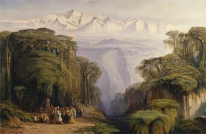 Kangchenjunga desde Darjeeling de Edward Lear