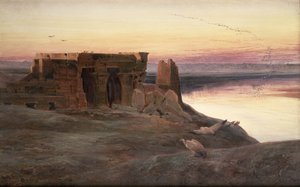 Templo de Kom Ombo, Egipto de Edward Lear