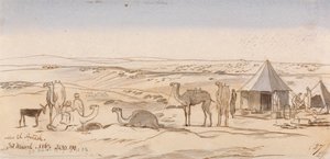 Cerca de El Areesh, 15:30, 30 de marzo de 1867 (27) de Edward Lear