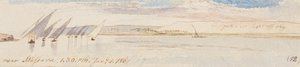 Cerca de Massara; 13:30 h, 1 de enero de 1867 (12) de Edward Lear