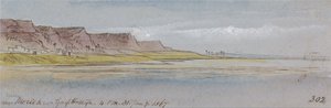 Cerca de Mereeh o Garf Hossayn, 16:00, 31 de enero de 1867 (302) de Edward Lear