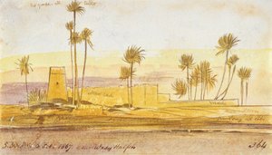 Cerca de Wady Halfeh, 5:30pm, 6 de febrero de 1867 de Edward Lear