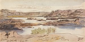 Philae, 17:20 h, 30 de enero de 1867 (275) de Edward Lear