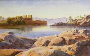 Philae en el Nilo de Edward Lear