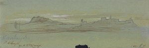 San Arcángel, desde el vagón de ferrocarril de Edward Lear