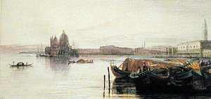 La iglesia de Santa Maria della Salute, Venecia de Edward Lear