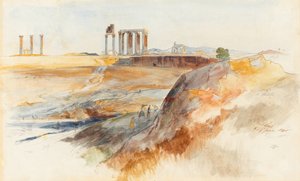 Templo de Zeus Olímpico, Atenas de Edward Lear