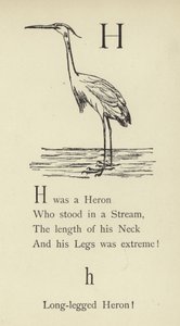 La letra H de Edward Lear