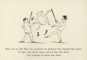 Había un viejo que gritaba cada vez que lo golpeaban de Edward Lear
