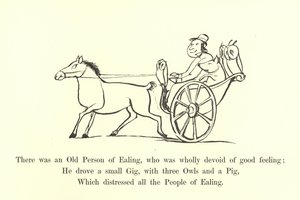 Había una persona mayor de Ealing, que carecía totalmente de buenos sentimientos