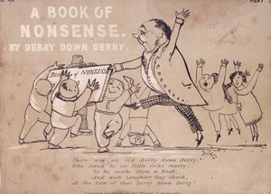 Hoja de título de "A Book of Nonsense by Derry Down Derry", 1846