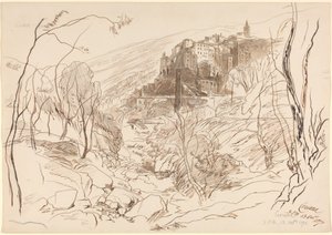 Vista de Ceriana de Edward Lear
