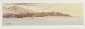 Vista de Génova, 1864 de Edward Lear