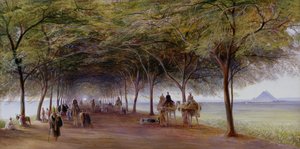 Vista de la Carretera de las Pirámides, Giza