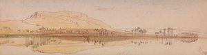 Vista sobre el Nilo de Edward Lear
