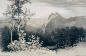 Vistas de Roma y sus Alrededores: Civitella di Subiaco de Edward Lear