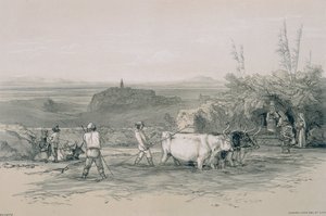 Vistas de Roma y sus Alrededores: Roiate, un Pueblo Cerca de Subiaco de Edward Lear