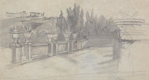 Villa Torlania, antigua Villa Conti, Erascati de Edward Lear