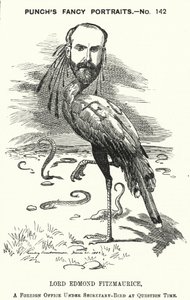 Caricatura de Punch: Edmond Fitzmaurice