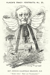 Caricatura de Punch: George Granville Bradley, divino, erudito y decano de Westminster inglés de Edward Linley (after) Sambourne