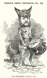 Caricatura de Punch: Henry Drummond Wolff, político conservador inglés de Edward Linley (after) Sambourne