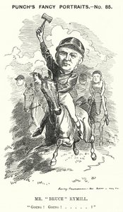 Caricatura de Punch: Sr. "Bruce" Rymill