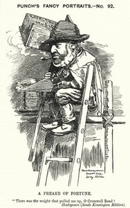 Caricatura de Punch: Sir Charles James Freake de Edward Linley (after) Sambourne