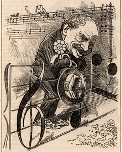 Caricatura de Julius Benedict de Edward Linley Sambourne