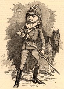 Frederick Lord Leighton en uniforme militar de Edward Linley Sambourne